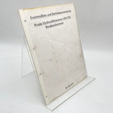 Krupp Hydraulikhammer HM955 Bergbauhammer Ersatzteilliste Betriebsanleitung 1988