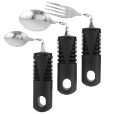 3Pcs Anti Shaking Stainless Steel Cutlery Elderly Disabled Adaptive Utensils Ben