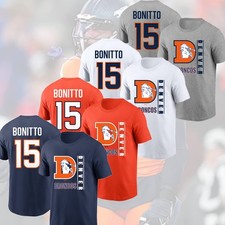 HOT SALE! Nik Bonitto #15 Denver Broncos 2025 Player Name & Number Fan Gift