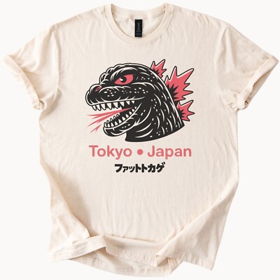 Tokyo Japan Godzilla Monster Tee Kaiju City Attack Anime Fan T Shirt