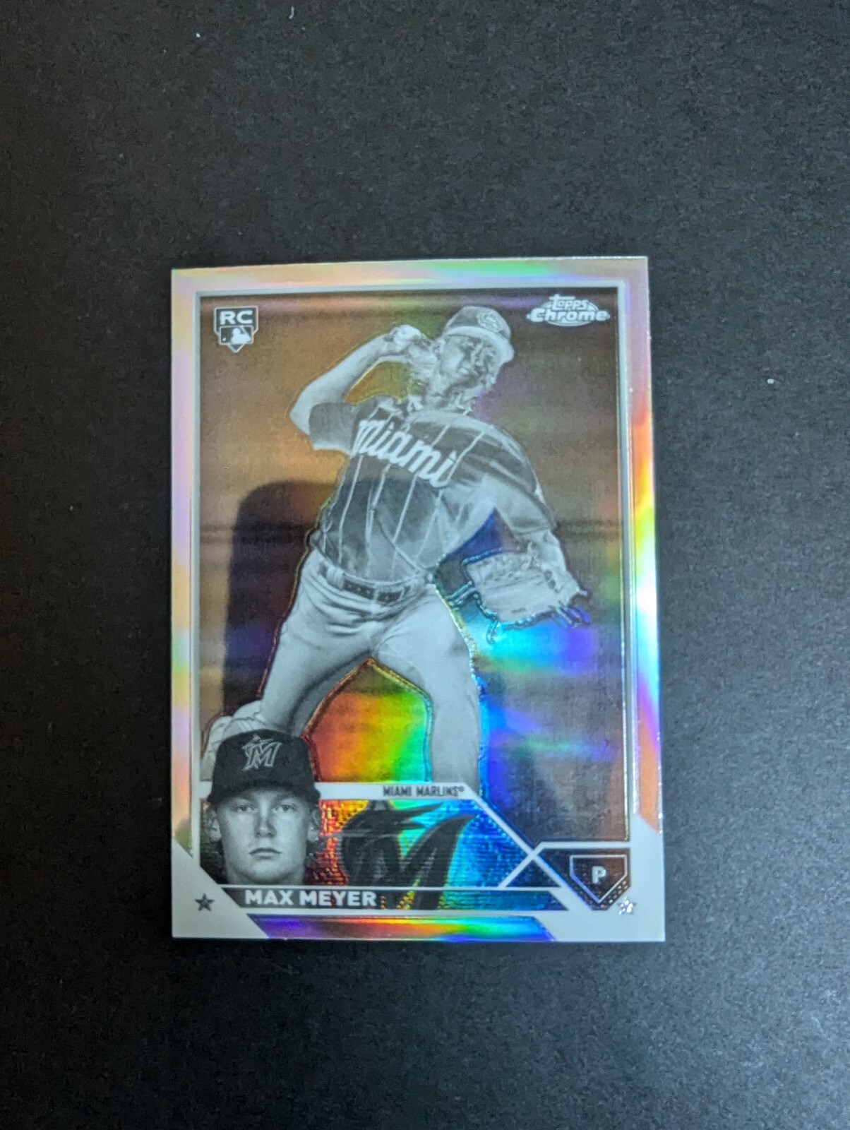 2023 Topps Chrome Negative Refractor Max Meyer #104 Rookie RC