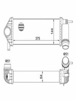 LadeluftküHler FüR Mercedes Citan Mixto / (415) Renault Kangoo /