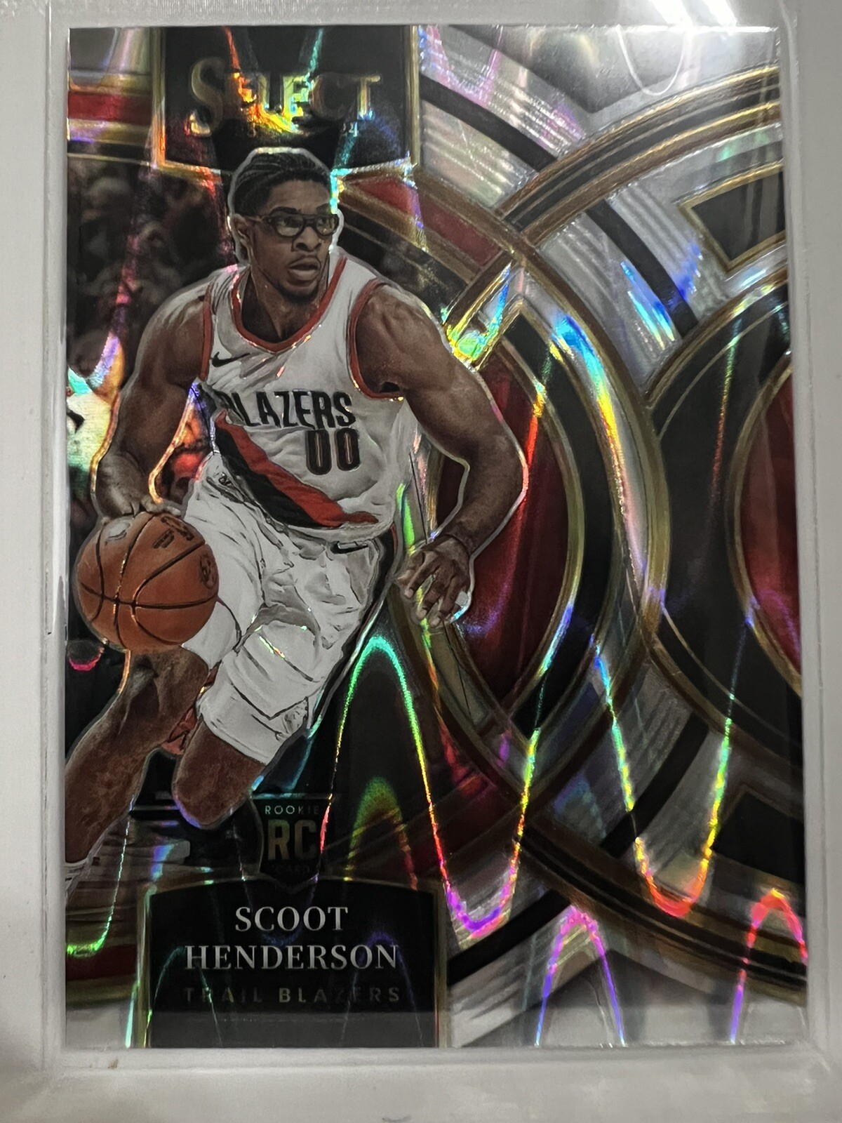 2023-24 Select Scoot Henderson Tectonic Silver SP #129 Portland Trail Blazers