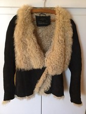 Rare All Saints Nala Sheepskin Jacket-uk 10-iconic!