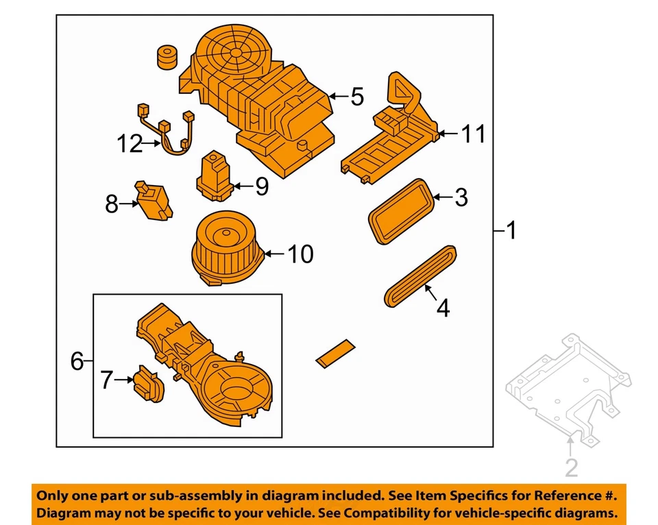 Б/у центральный двигатель вентилятора ОВК подходит: центральная консоль Nissan Pathfinder 2015 года выпуска - Изображение 3 из 4