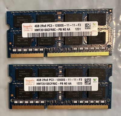 Barrette RAM Hynix HMT351S6CFR8A-PB 4Go DDR3-1600 SODIMM - Pour PC Portable - Neuf