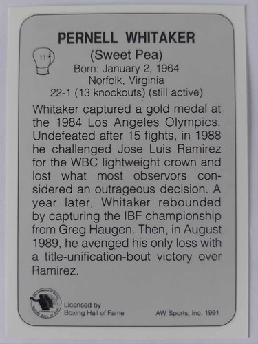 1991 AWS All World Sports Boxing Cards Singles Inserts (1 to 149) Pick Your Card - Picture 21 of 282