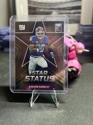 2023 Donruss Elite Football Saquon Barkley Star Status No. 9 New York Giants 