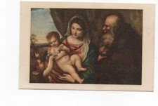 1935 Holy Family - Uffizi Museum Mini Postcard – 55x84