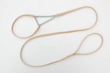 Fine Show Dog Combination Half - Check Lead / Collar - 8mm wide