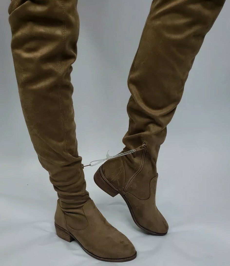 Gianni Bini Tan Soft Womens Over Knee Boots Size 5.5