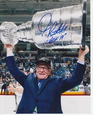 Jim Rutherford  W/ HOF 19  8x10 Signed Photo w/ COA Pittsburge Penguins 1