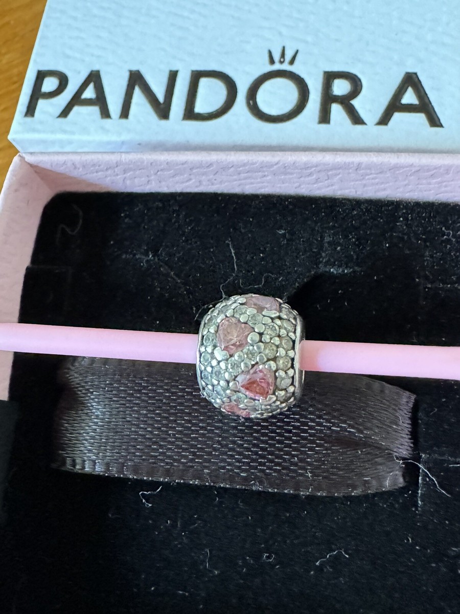 Pink Pave Ball Pandora Charm Sterling Silver -791051PCZ