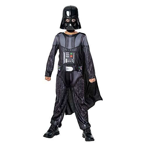 OWK - DARTH VADER WITH NON-LIGHT UP LIGHTSABER CHILD COSTU Unisex Costumes NUOVO