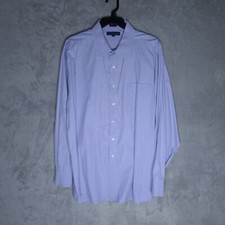 Tommy Hilfiger Mens Dress Shirt Size 34 Blue Long Sleeve