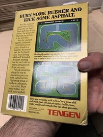 Super Sprint NES (Nintendo NES, 1989) TENGEN Box, Game Cart & Styrofoam IN HAND!