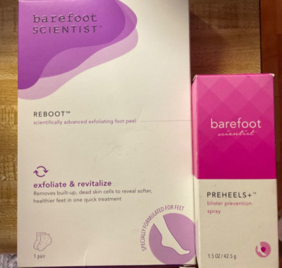 Lot of 2 BareFoot Scientist Reboot Peel and Blister Prevent spray