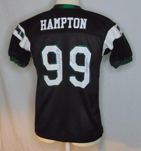 Dan Hampton #99 Chicago Bears NFL Autographed Jersey Youth XL VTG Rawlings TC