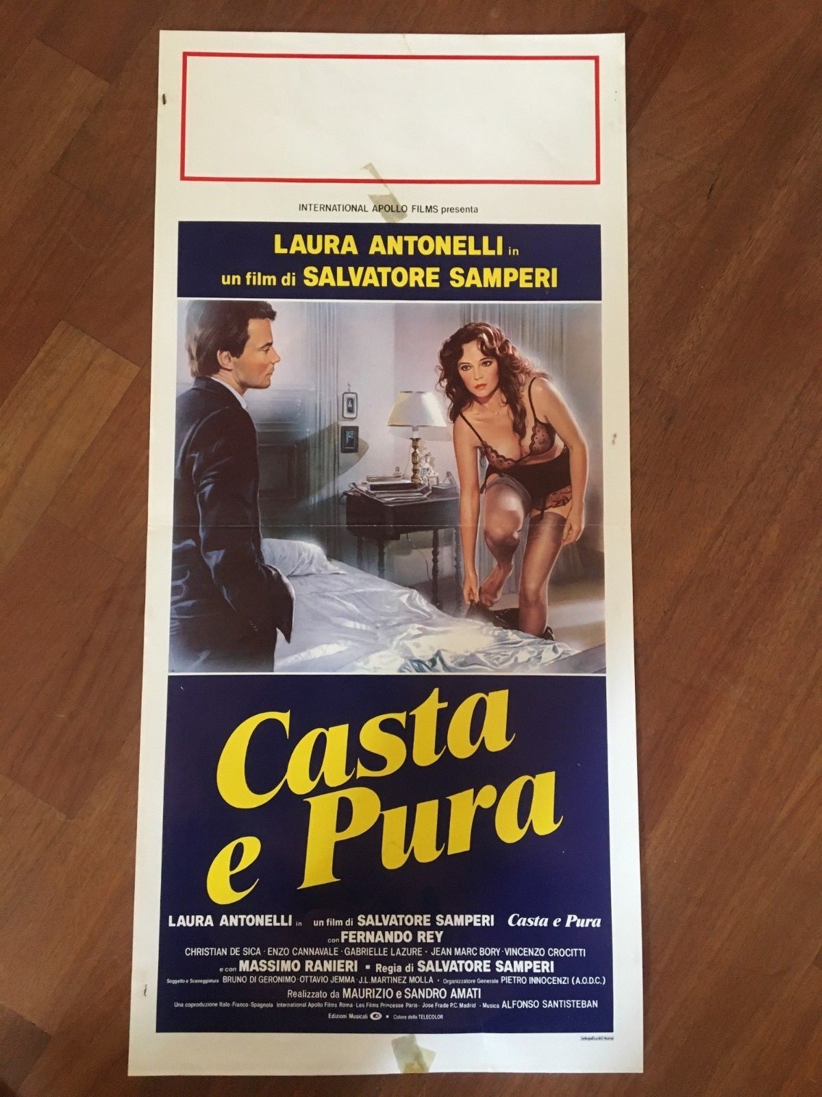 Locandina originale film Casta e pura (1981) - Regia di Salvatore Samperi
