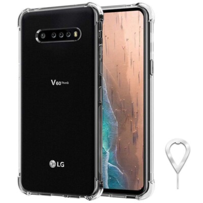 Shock Absorbing TPU Protection Back Case F LG V60 ThinQ 5G UW LM-V600VM Verizon