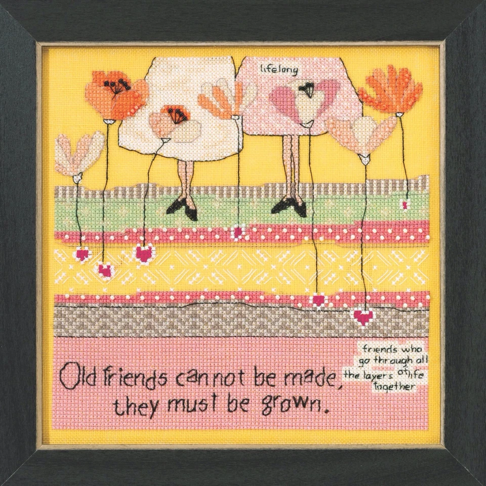 Kit de punto de cruz contado con cuentas Old Friends Mill Hill Curly Girl 2015 Foto 2 de 4