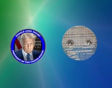 PRESIDENT DONALD J TRUMP  2.25" lapel pin badge brooche