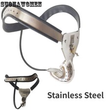 New Male Chastity Belt Cage Belt Thigh Ring Chastity Device Padlock Shackle
