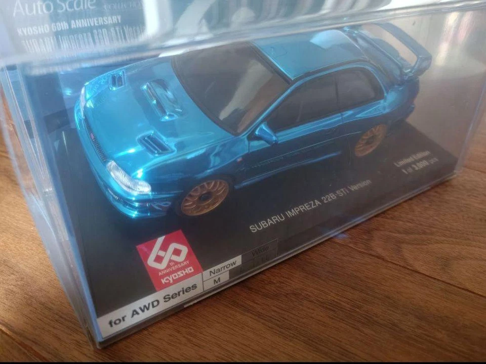 Kyosho Mini-Z ASC Impreza Chrome Blue 60th Anniversary Limited Mode - Image 4 of 4