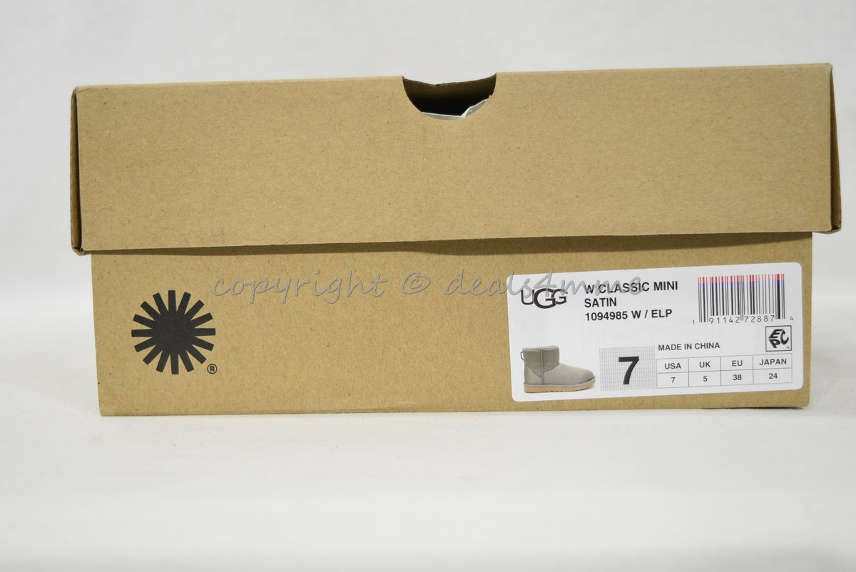 ＪＰ様 NIB! UGG Australia Classic Mini Satin Booties US Women's Size 7M