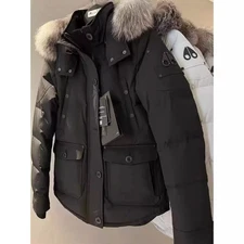 Moose Knuckles Women's Short Hooded Coat Down Jacket