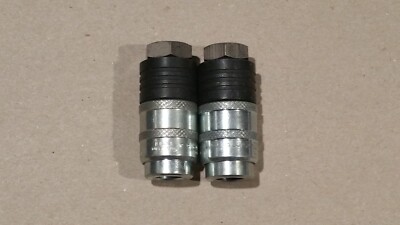 (2) NEW 1/4'' PARKER EZ-251-4FP E-Z-MATE COUPLER WITH 1/4'' NPTF