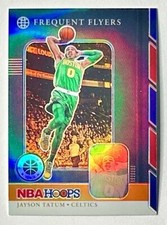 2019-20 Premium Stock Jayson Tatum Orange Frequent Flyers Prizm Refractor SP #4