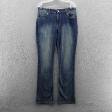 NWT Wrangler Mid Rise Bootcut Jeans 30 Blue Medium Wash Womens Cowgirl Western