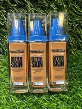 Maybelline Super Stay Better Skin Foundation 94 Almond New Read  ~ 3 Pcs