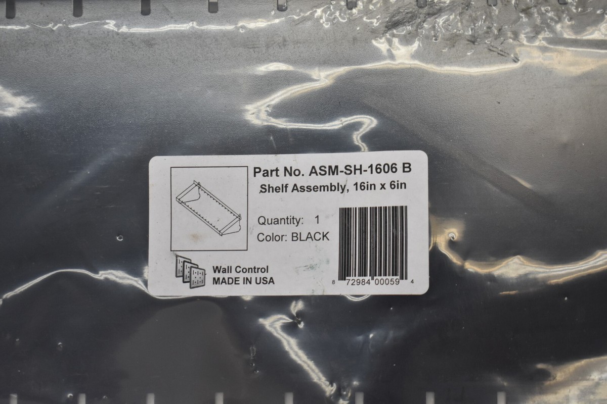 良品 Wall Control ASM-SH-1606 B Deep Pegboard Shelf Assembly for