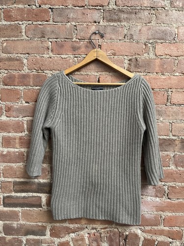 Vintage Joseph Womens Sweater, Sz Medium Taupe Silk/Cashmere, France