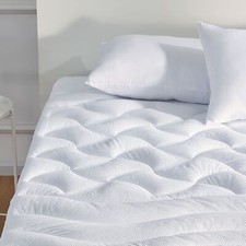 Cooling Queen Mattress Topper Premium Zoned Cool Mattress Pad Cover Padded Ma...