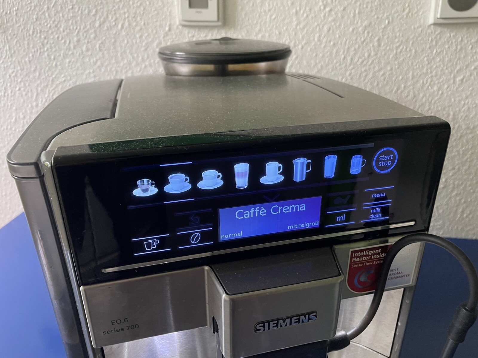 Siemens Kaffeevollautomat Eq.6 Plus S700 Edelstahl Te657m03de Siemens EQ.6 plus s700 19bar 1500W Kaffeevollautomat - Edelstahl