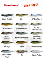 Megabass Giant Dog-X  Topwater Bait - Choose Color