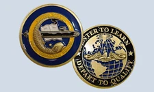 Navy Naval Submarine School Enter To Learn Depart To Qualify Challenge Coin USN