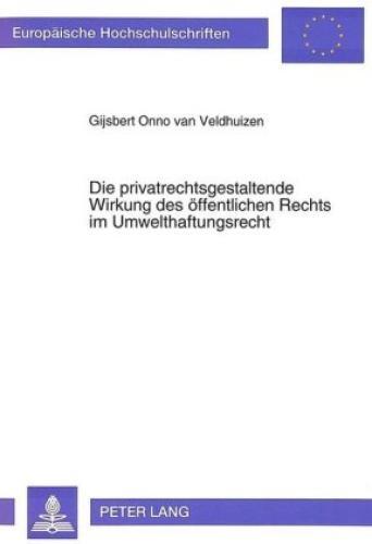 Thumbnail - Die Privatrechtsgestaltende Wirkung Des Öffentlichen Rechts