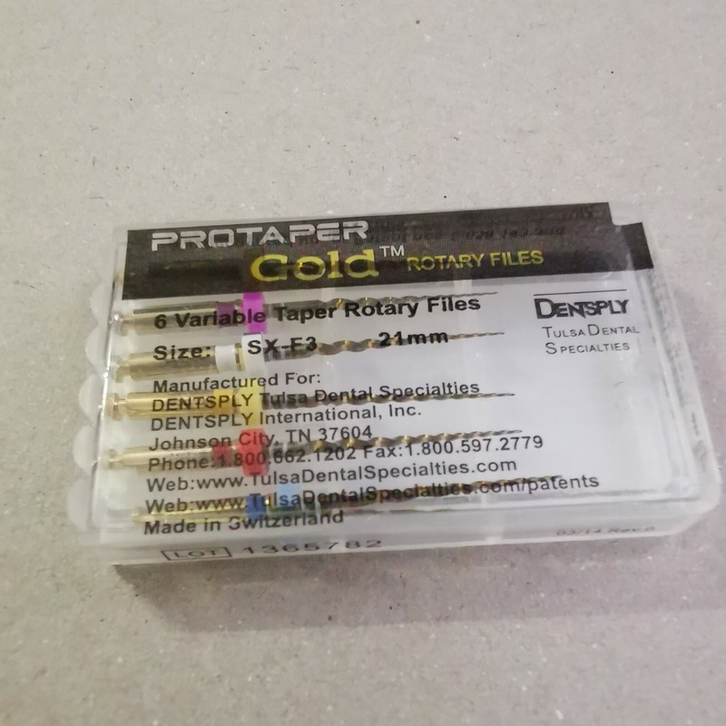 Bid Protaper Gold Rotary Files 21mm SX-F3 Dentsply Tulsa Assorted Endodontics