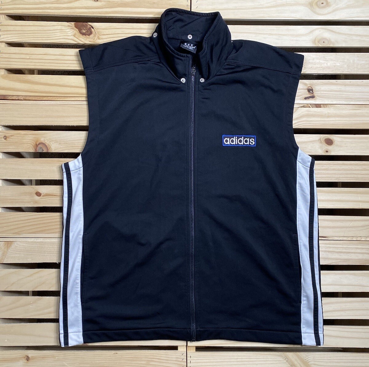 Vintage Adidas Gilet Medium Sleeveless Vest Y2K Track Jacket