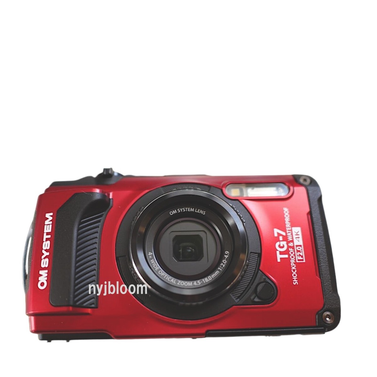 New OM SYSTEM Tough TG-7 Digital Camera (RED) 12MP 4K Freeze/Shock