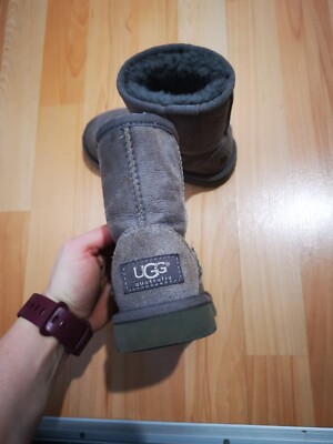 Ugg Uggs Stiefel Original Schuhe Kinder Größe 26 grau warm gefüttert Echt LEDER 