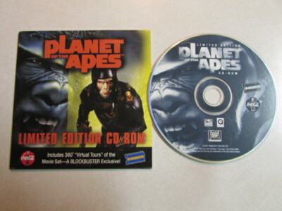 PLANET OF THE APES LIMITED EDITION CD-ROM BLOCKBUSTER 360 VIRTUAL SET TOURS OOP