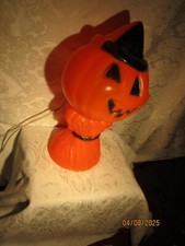 Vintage 1969 Blow Mold Jack-o-lantern 14 Tall Made By Empire Plastic Usa