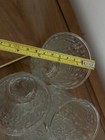1960’s Crinkle/Bark Clear Glassware Lot of 7 — photo 8
