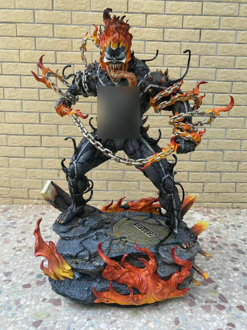 Custom Venom Ghost Rider Johnny Blaze 1/4 Statue Model Resin