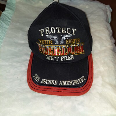 GUN RIGHTS CAP HAT SECOND AMENDMENT GREAT COLOR EMBROIDERY FREEDOM ISN'T FREE